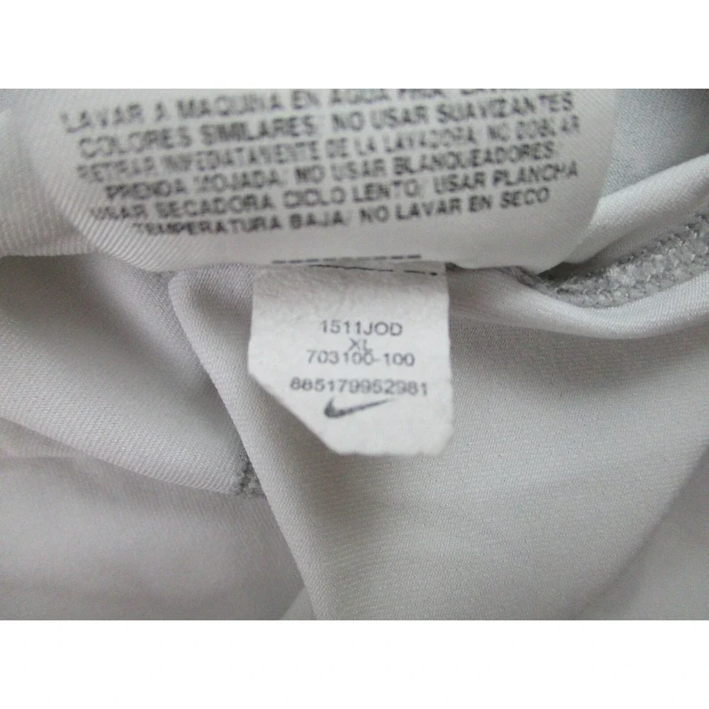 Nike Pro Shirt Mens XL Fitted White Long Sleeve Dri-Fit Training Gym Performance